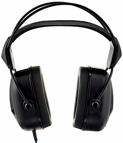 Black over-ear headphones with cushioned ear cups.