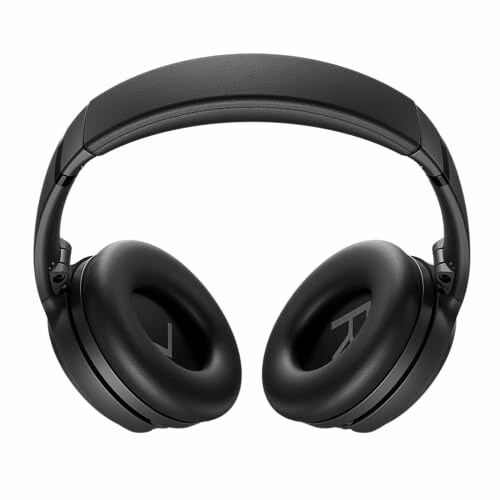 Black over-ear headphones with cushioned ear cups