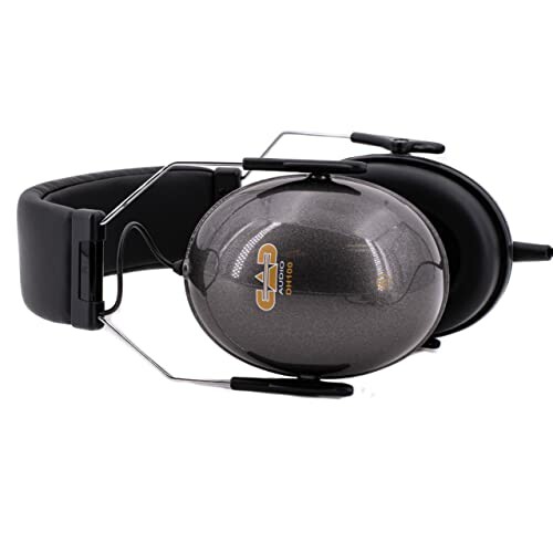 CA noise-canceling headphones with black ear cups.