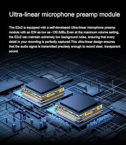 Ultra-linear microphone preamp module illustration with description.